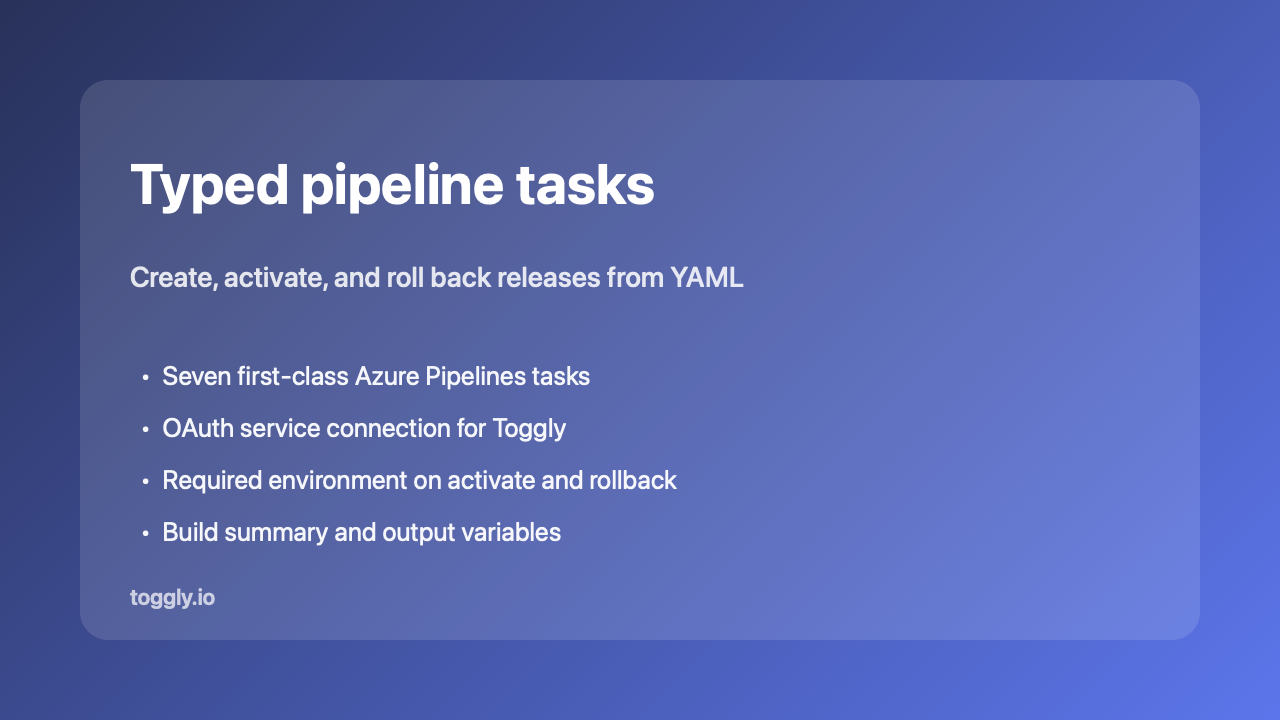 Typed pipeline tasks
